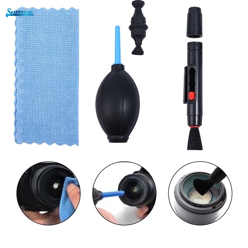 Bộ Dụng Cụ Vệ Sinh Ống Kính Máy Ảnh 3 Trong 1 Tiện Dụng