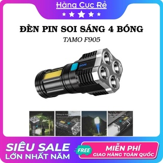 Đèn pin soi sáng 4 bóng Toma HCR905 – Shop Hàng Cực Rẻ