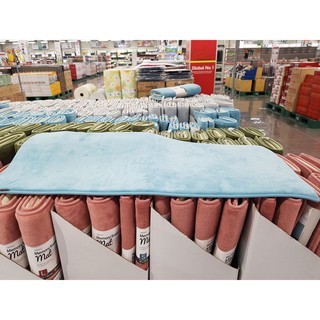 Thảm chùi chân memory foam xanh dương