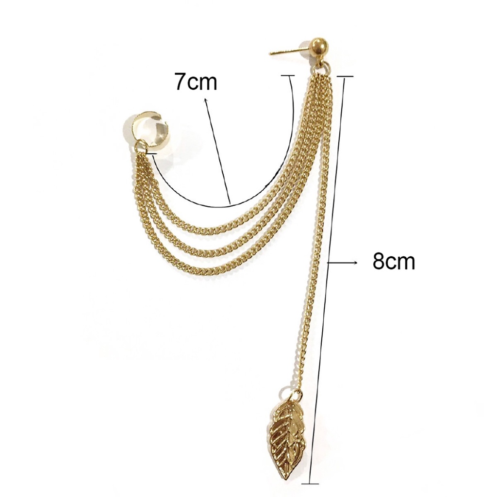 Bông tai họa tiết chiếc lá thời trang cho nữ