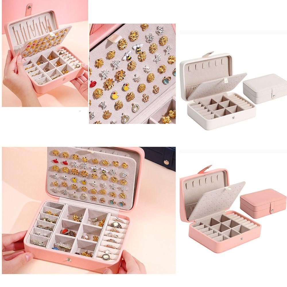 Hộp Đựng Trang Sức Bằng Da PU Sang Trọng Ốp