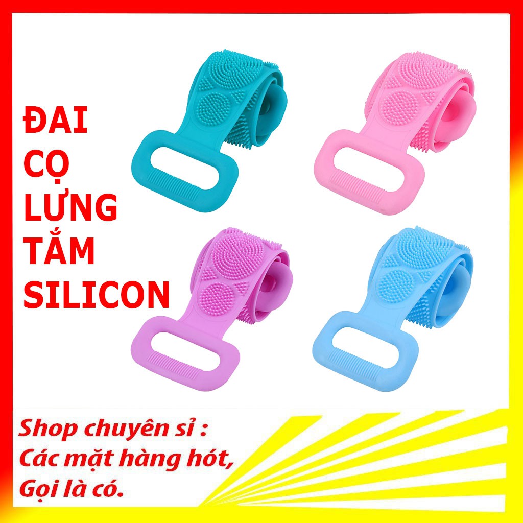 Đai Cọ lưng tắm silicon đai dài cực tốt, cực phê, giao màu ngẫu nhiên