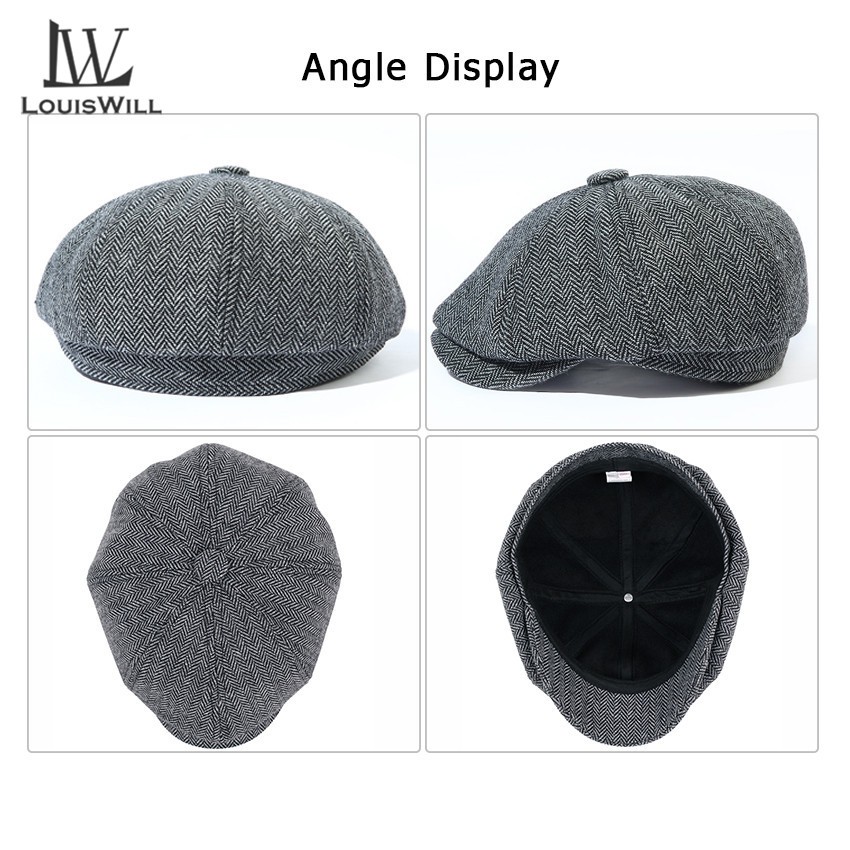 Mũ Beret LOUISWILL Phong Cách Thời Trang Dành Cho Nam