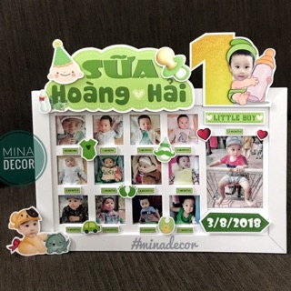 KHUNG ẢNH 12 tháng - Size S