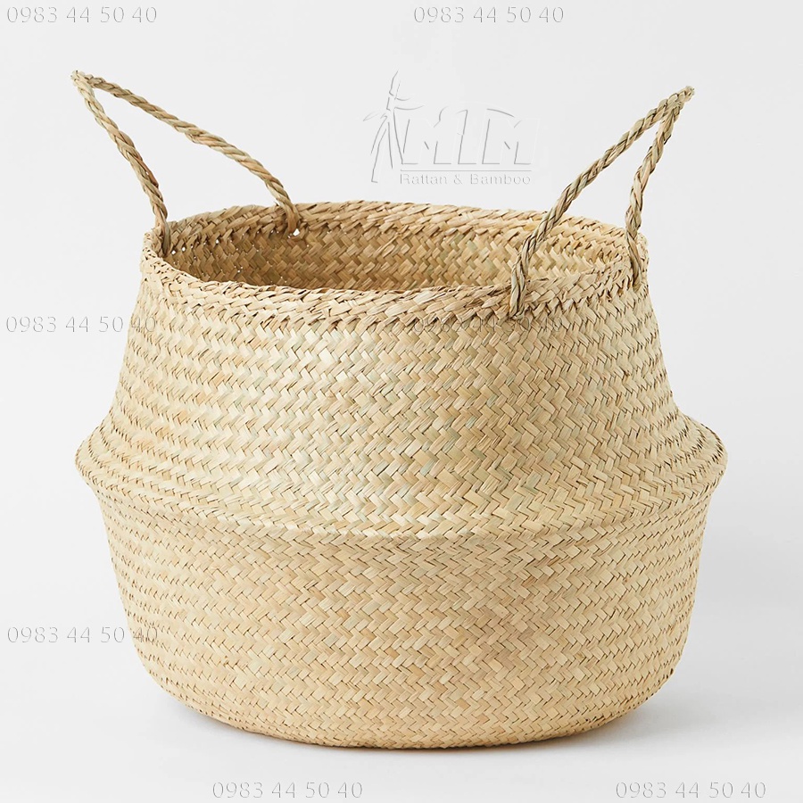 Giỏ cói l Giỏ tụng trồng cây, decor/trang trí sắp xếp nhà cửa.