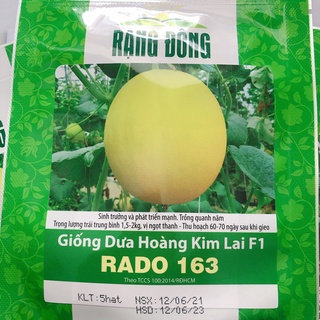 Hạt giống dưa hoàng kim F1 Rado 163 RD gói 5 hạt