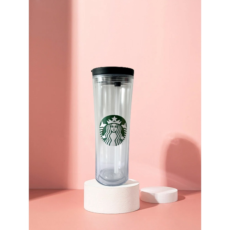 Cốc Uống Nước Starbucks 500ml Bằng Nhựa Trong Suốt Không BPA