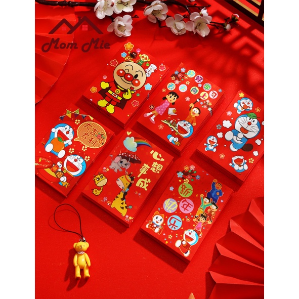 [Lốc 10 bao - xả hàng] Bao lì xì cho bé hoạt hình Tết, nhiều mẫu lựa chọn - LX008