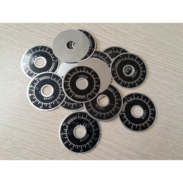 Nhãn dán Vạch Chia Mức biến trở 0-100