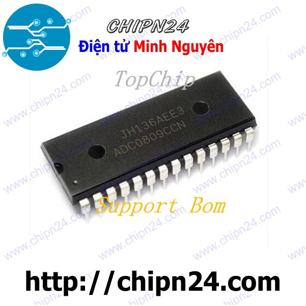 [1 CON] IC ADC0809 DIP-28 (ADC0809CCN 0809)
