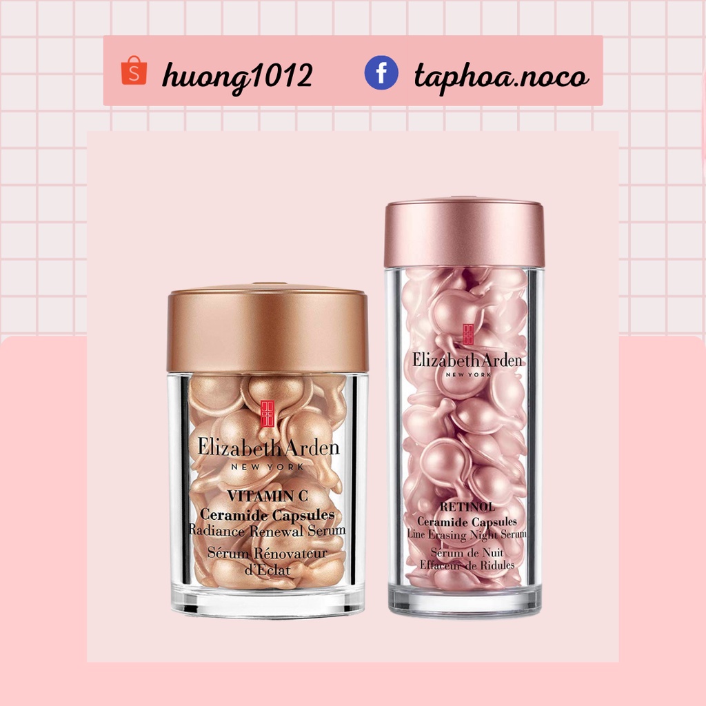 Viên nang dưỡng da Elizabeth Arden  Vitamin C Ceramide, Retinol Ceramide 1v
