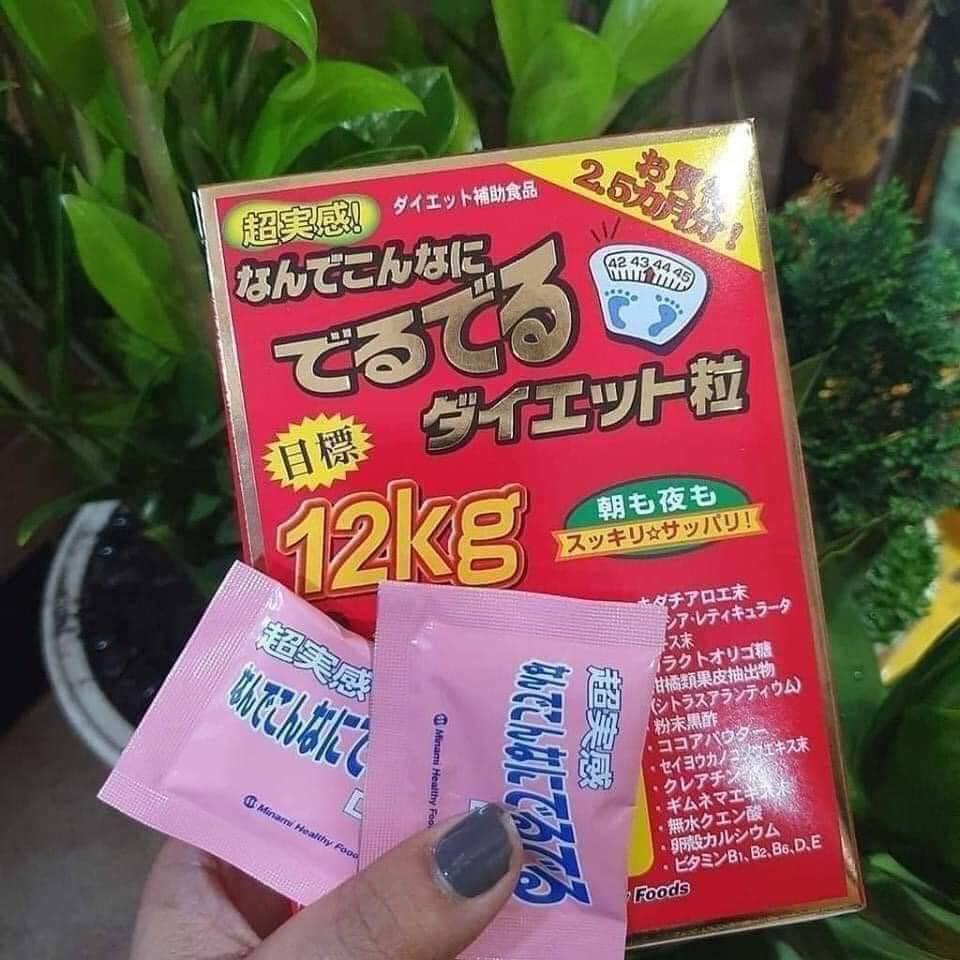 Viên uống Kendai Eat &amp; Diet Nhật Bản giảm cân Deru Deru 12kg