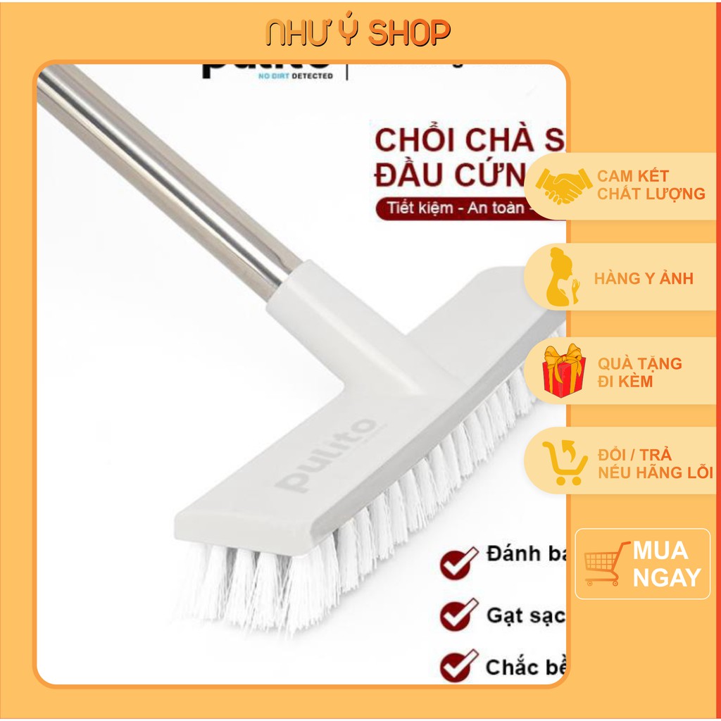 Cây chà sàn nhà bếp, nhà tắm, nhà vệ sinh cán dài Pulito ( Đồ gia dụng Như Ý )