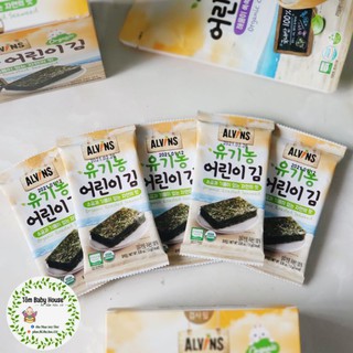 Rong biển tách muối hữu cơ ALVINS set 5 gói & hộp 10 gói