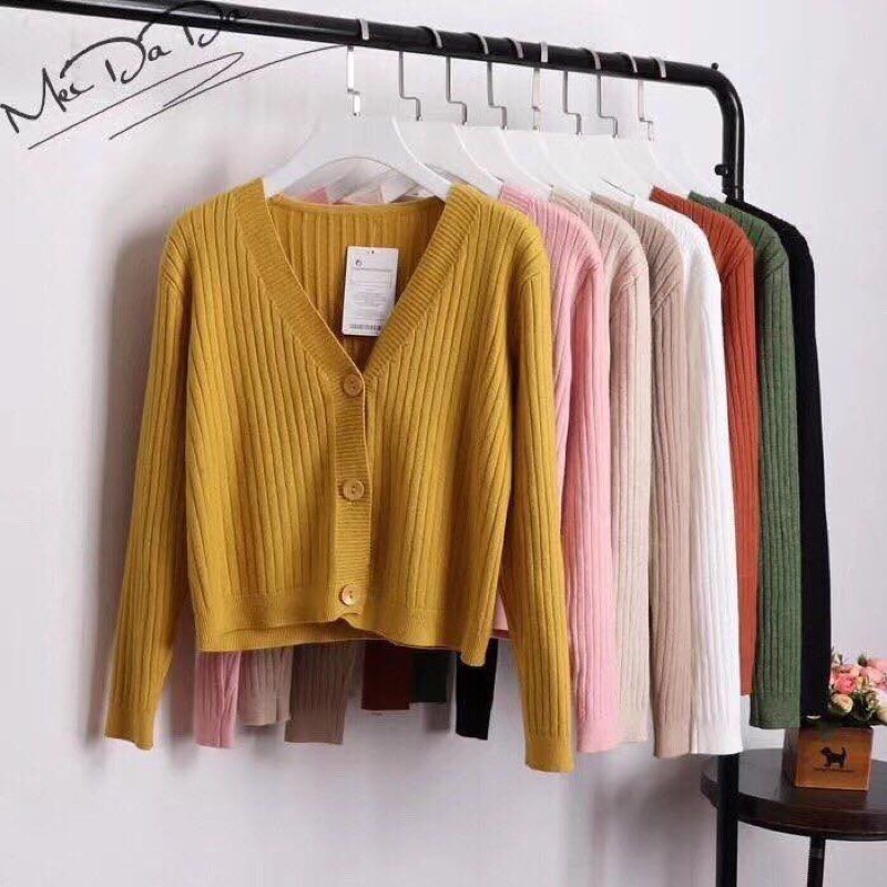 Áo len cardigan 3 khuy siêu mềm đẹp