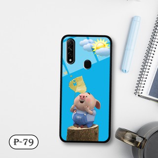 Ốp lưng kính 3D Oppo A31 2020-cute