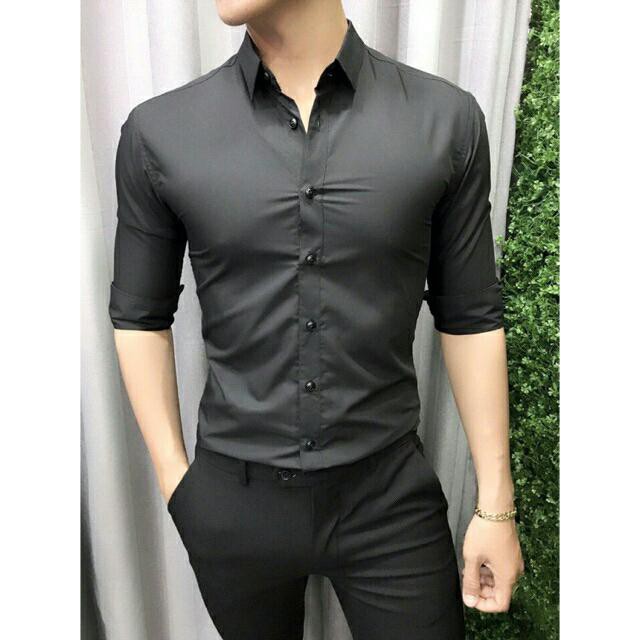 ( HÀNG CAO CẤP) Sơ mi HỘP xuất HÀN chuẩn fomr người mặc | BigBuy360 - bigbuy360.vn
