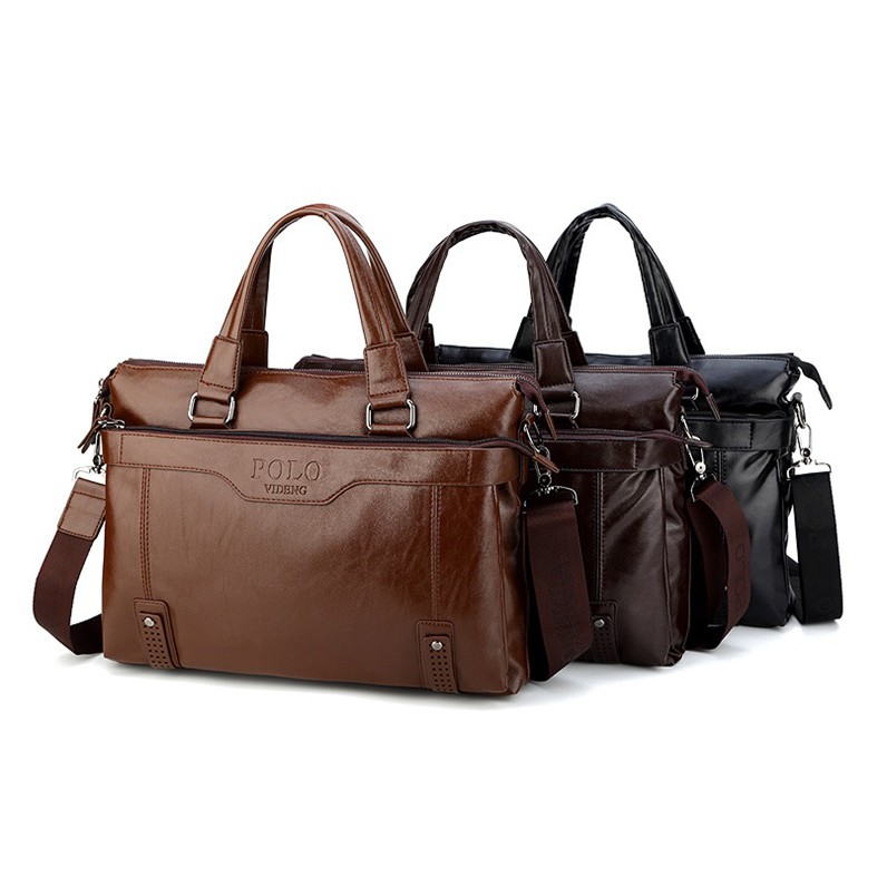 Túi xách công sở POLO da bò cao cấp, đựng vừa laptop 14 inch - ĐIỆN MÁY PICO | BigBuy360 - bigbuy360.vn