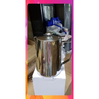 Ca đánh sữa inox 304 có nắp 2 lít. (có vạch chia phia trong ca)