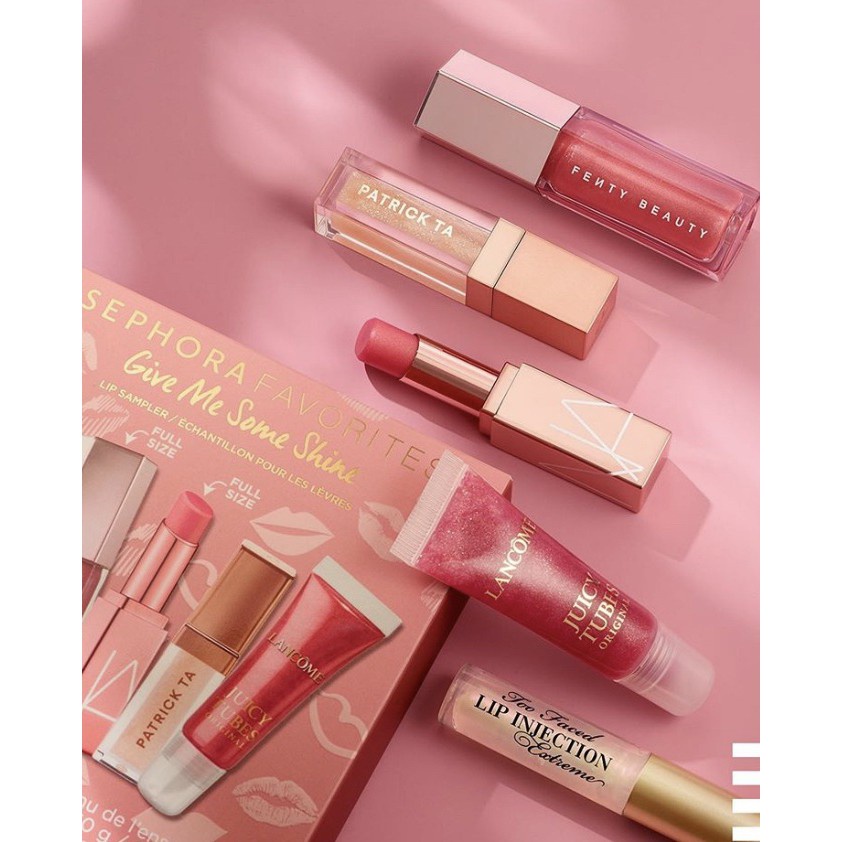 Set Son Dưỡng &amp; Bóng Favorites Give Me Some Shine Balm and Gloss Lip Set