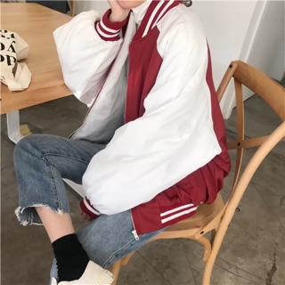 Áo khoác ulzzang style bóng chày
