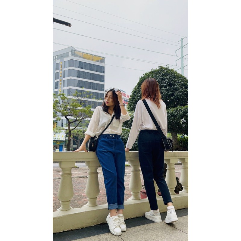 [Sẵn] QUẦN BAGGY 2 MÀU XANH- ĐEN MADE IN VIETNAM 💜