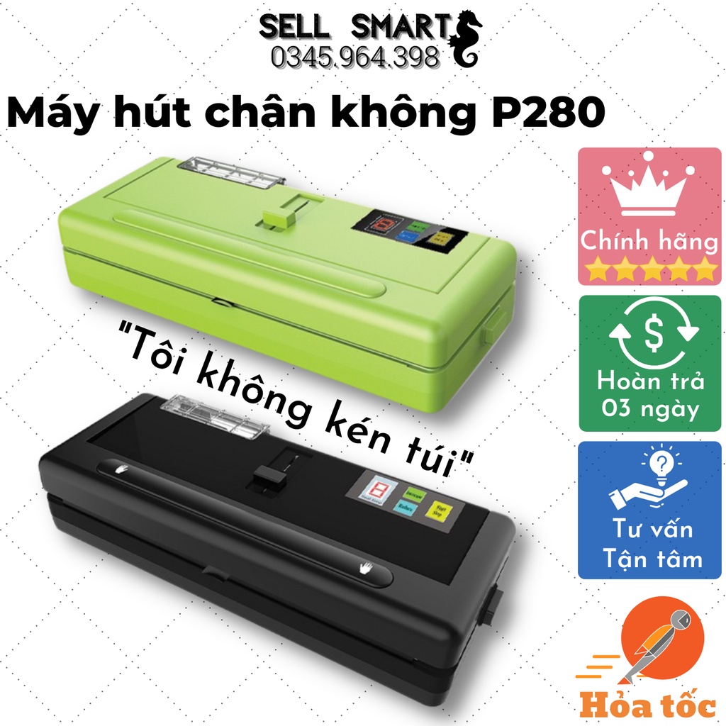 Máy hút chân không kiêm hàn miệng túi KAW K28(P280) Chính hãng - Không kén túi - Công suất 120W - Bảo Hành 12 Tháng