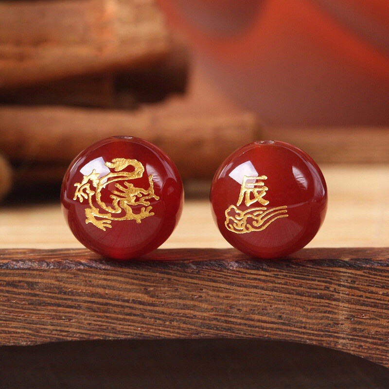 SỈ SIÊU RẺ  Hạt khắc 12 con giáp AGAT - Hàng A loại 1 siêu đẹp, PH658