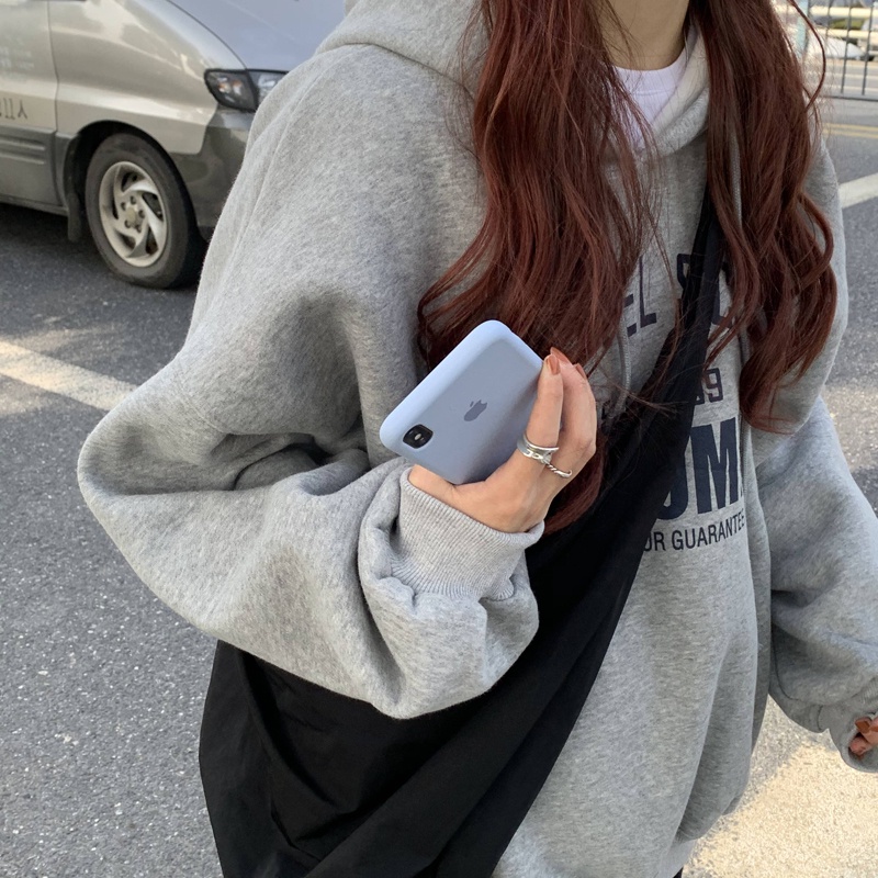 NRVP Áo Hoodie Dáng Rộng Thời Trang Hàn Quốc 2022 Dành Cho Nữ