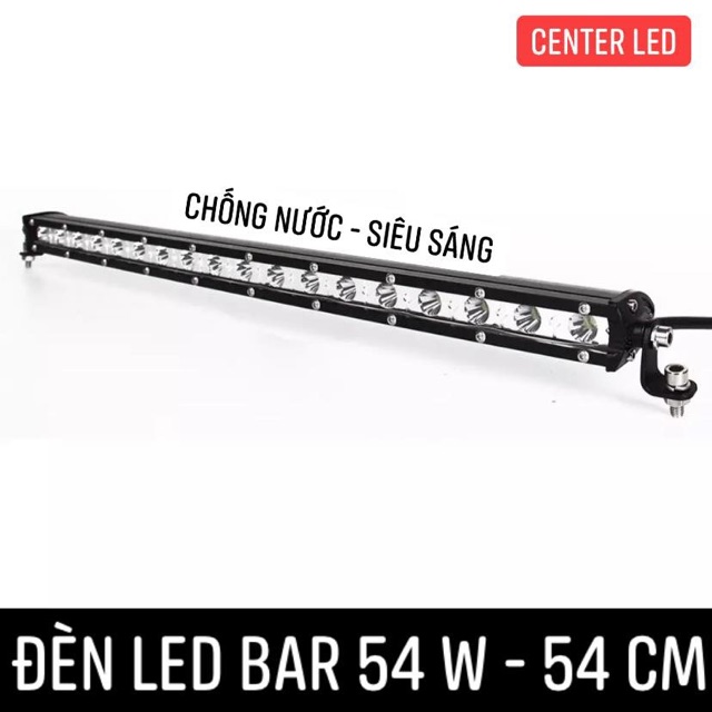 Đèn trợ sáng xe ô tô Led Bar 54w- 54cm ánh vàng và trắng B BM BMC