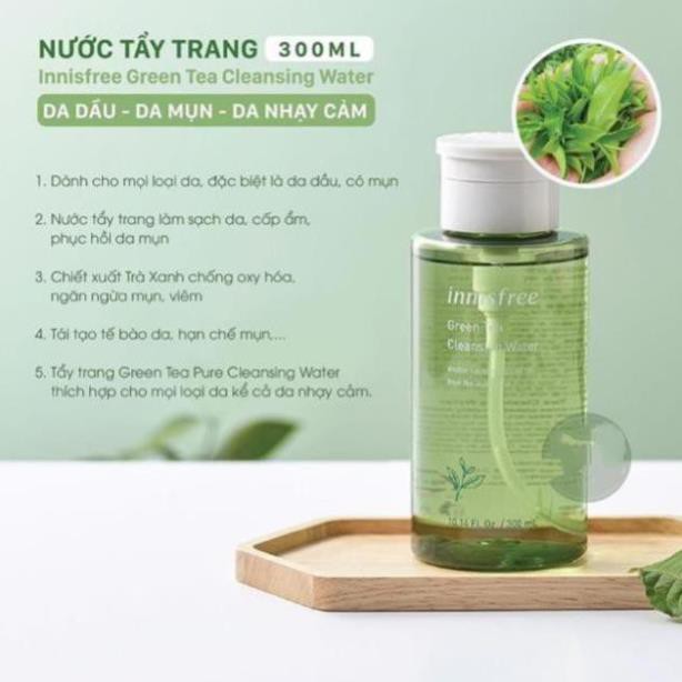 Nước tẩy trang Trà Xanh Innisfree Green Tea Cleansing Water 300ml | BigBuy360 - bigbuy360.vn