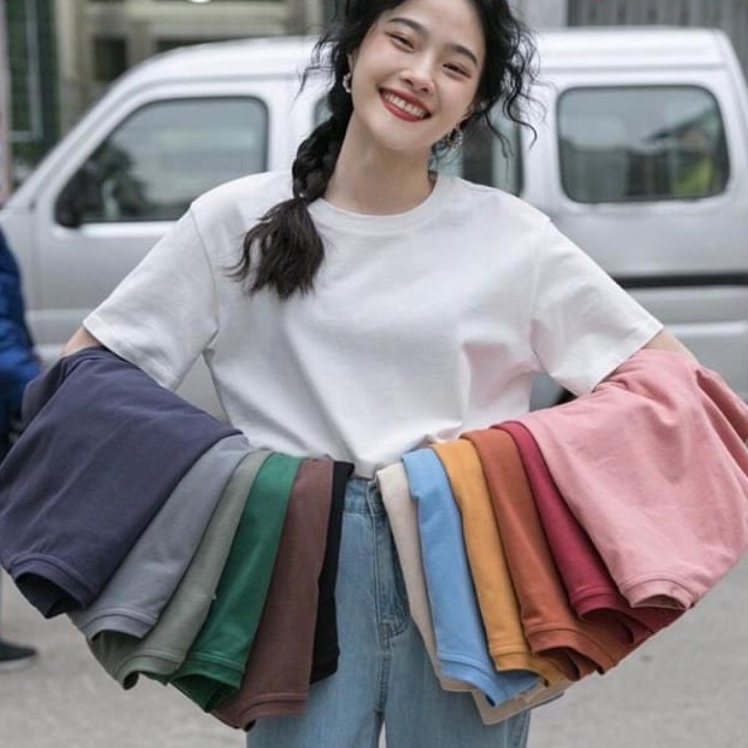 (hàng sẵn) Áo thun áo phông cổ tròn basic 46 Dorastyle