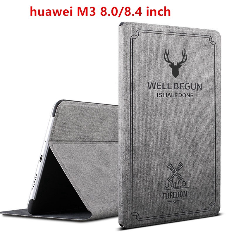 Bao da máy tính bảng phối chất liệu TPU in họa tiết hươu dành cho Huawei MediaPad M3 8.0/8.4 inch 10.1 inch | BigBuy360 - bigbuy360.vn