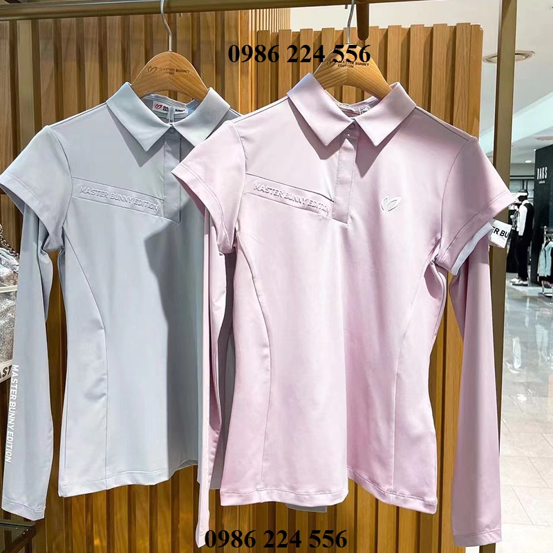 Set áo dài tay kèm chân váy golf nữ MBE thể thao Hàn Quốc co giãn 4 chiều cao cấp