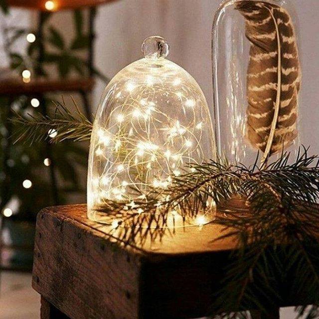Dây đèn đom đóm 2m- đèn fairy light tình yêu lãng mạn, trang trí bằng pin và usb