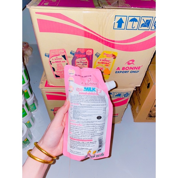 muối tắm sữa bò tẩy da chết A bonne spa milk salt thái lan 350g có vòi | BigBuy360 - bigbuy360.vn