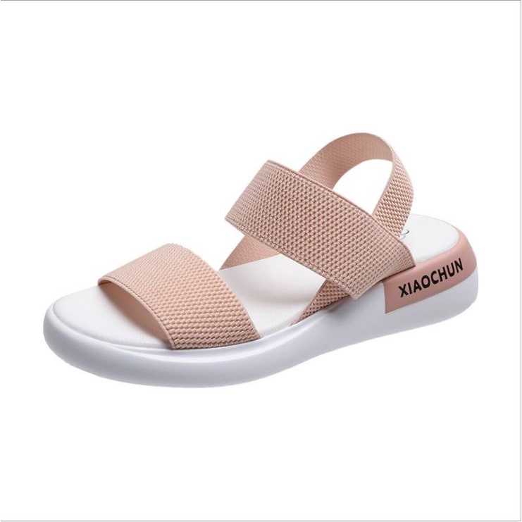 Sandal nữ quai ngang WOMENSTORY đế siêu nhẹ 3cm - Dép nữ mùa hè dáng thể thao chắc chắn cực kì êm chân