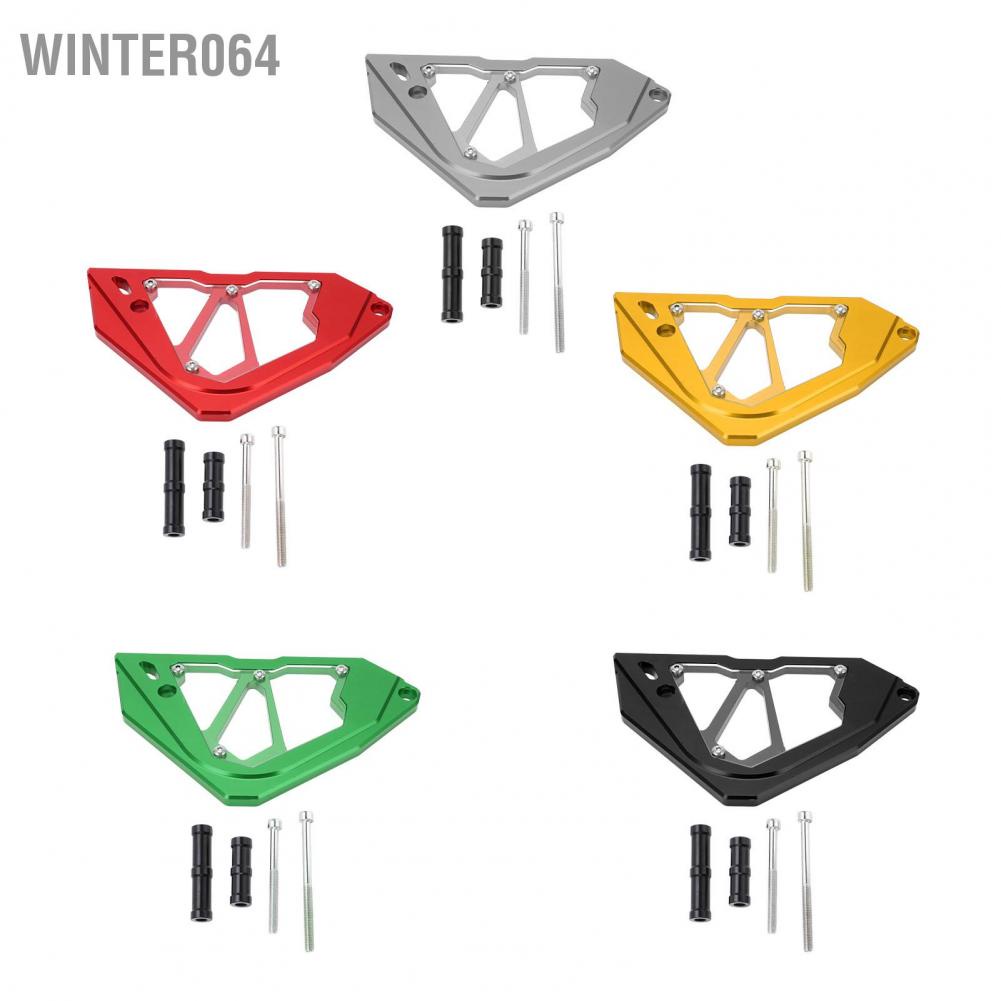 vỏ đĩa xích phía trước Nắp nhông trước bằng hợp kim nhôm CNC Thay thế bảo vệ xích động cơ cho Z250 Z300 Ninja 250 300 2013‑2017 Winter064