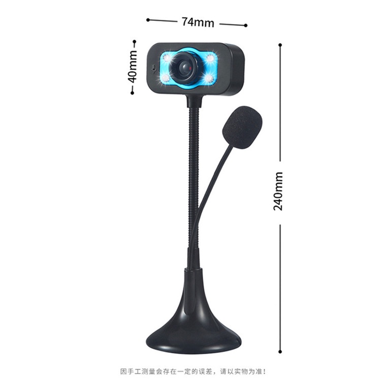 Webcam kỹ thuật số HD usb có Mic tầm nhìn ban đêm cho máy tính | BigBuy360 - bigbuy360.vn