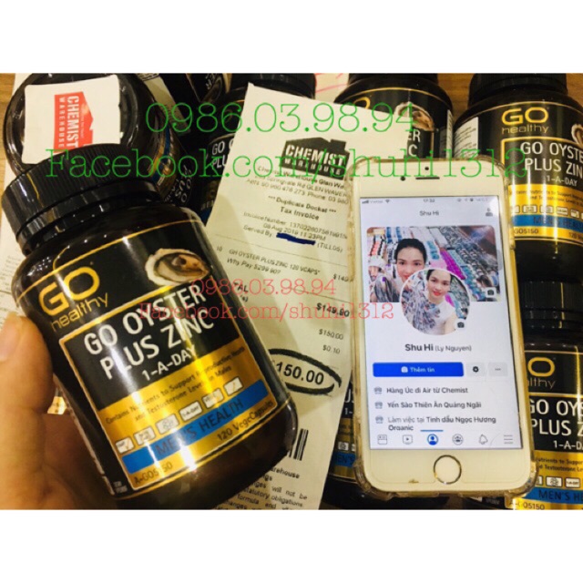 Tinh chất hàu Go Oyster Plus Zinc Go Healthy 120 viên Úc | BigBuy360 - bigbuy360.vn
