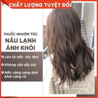 [Hàng loại 1] Thuốc nhuộm tóc Nâu lạnh ánh khói kèm bộ dụng cụ nhuộm tóc