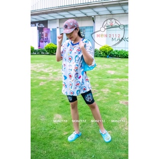 Áo thun Doraemon Doremon nữ thun chiffon mịn mát