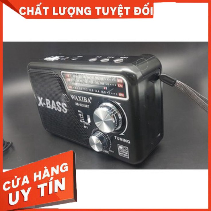 Đài Radio Thích hợp cho người lớn tuổi bắt FM/AM Chạy Nhạc Usb Thẻ Nhớ Có đèn pin - Hãng Waxiba XB521u