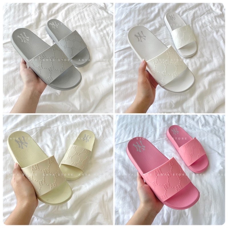 Dép M.L.B Chunky Mound Dia Monogram Nam Nữ [ Fullbox + Hỗ trợ đổi size ]