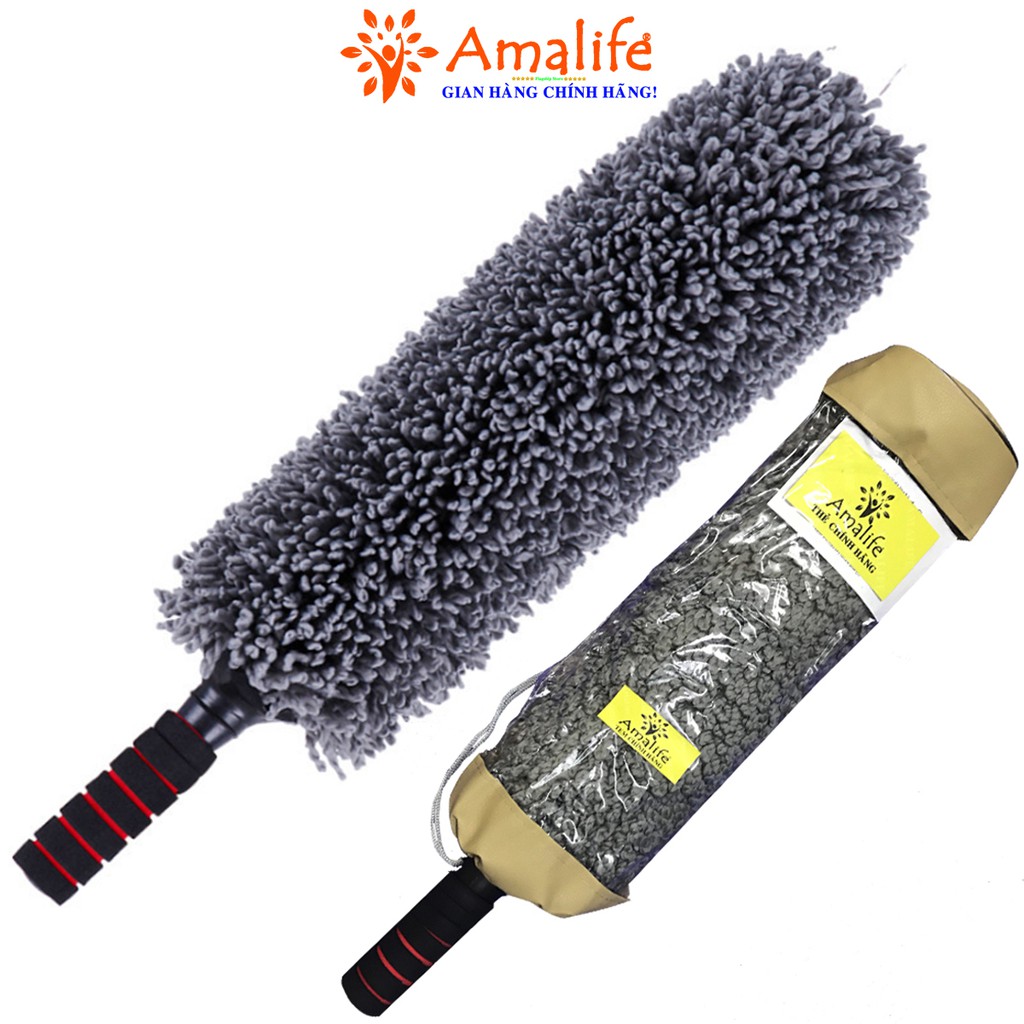 Chổi Lau Xe Ô Tô, Xe Tải Bằng Sợi Quang Dầu, Điều Chỉnh Được Độ Dài - Có Túi Đựng Đi Kèm Cao Cấp Chính Hãng Amalife