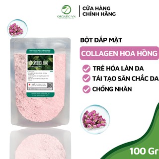 Bột đắp mặt collagen cánh hoa hồng tươi cao cấp (Bột mặt nạ dẻo) - Mỹ Phẩm Handmade - B3.001