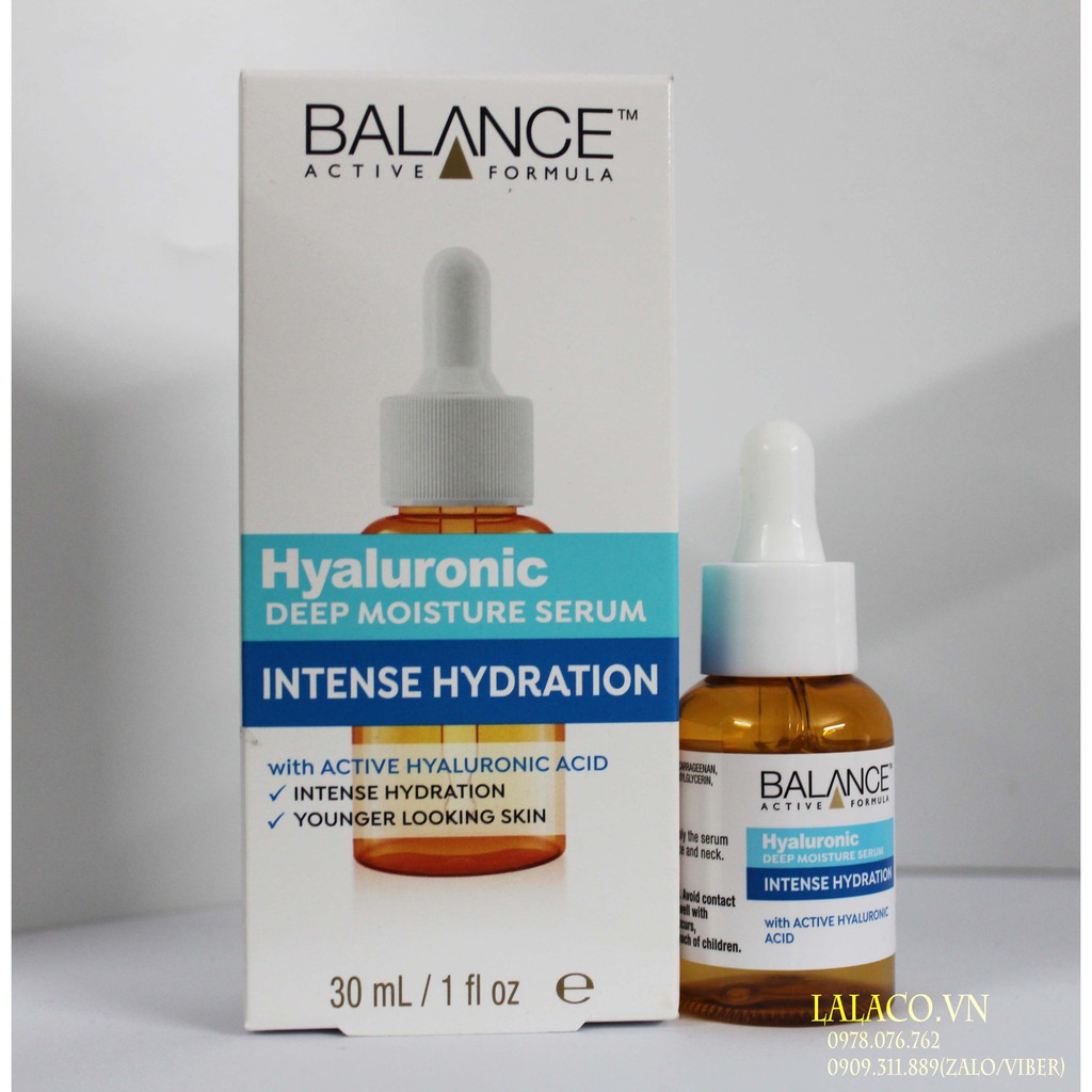 Serum Cấp Nước Dưỡng Ẩm Balance Active Formula Hyaluronic Deep Moisturizing 30ml