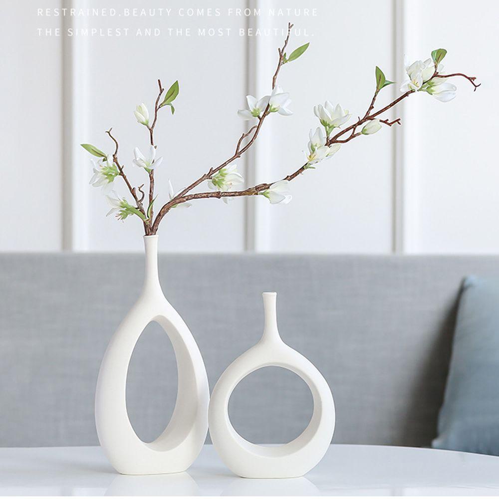 Bình Hoa Gốm 24 Ngăn Phong Cách Bắc Âu Sáng Tạo Dành Cho Trang Trí Văn Phòng