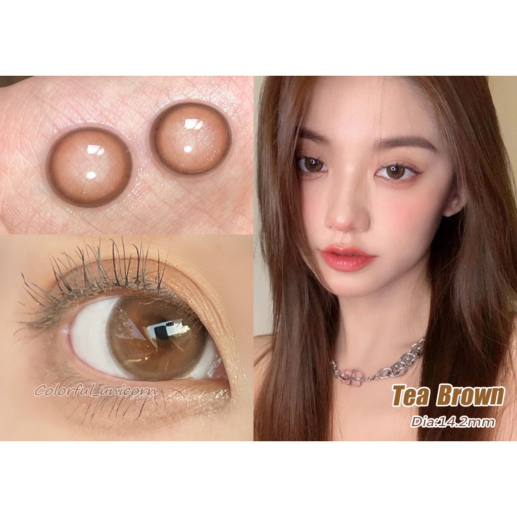 Kính áp tròng Colorhunter Dùng 1 Năm 14.2mm 0 - 8 Độ 1 cặp 1 cặp