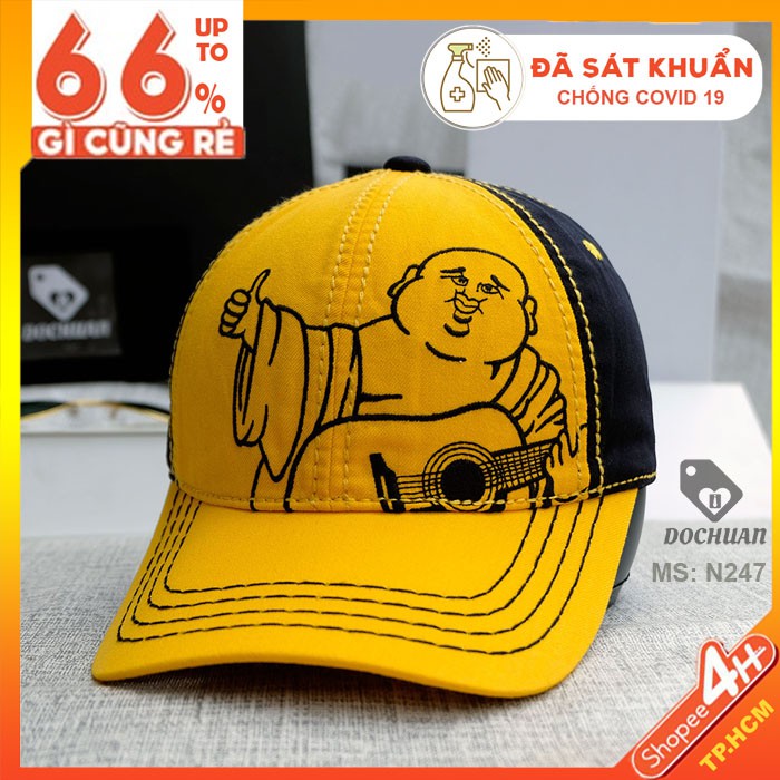 Nón kết ÔNG ĐỊA cầm đàn không rách N247. Hàng xuất khẩu Nhật Hàn Âu Mỹ phong cách thời trang xịn mịn dành cho Nam và Nữ